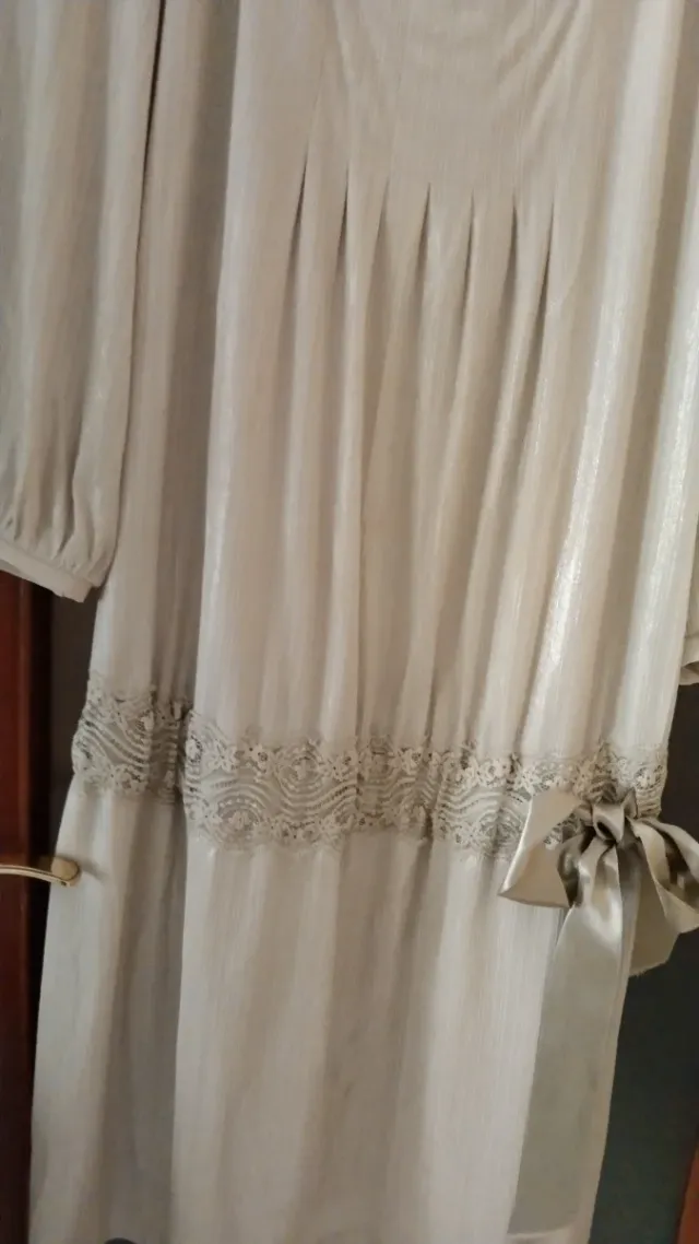 Vestido dorado y plateado talla única