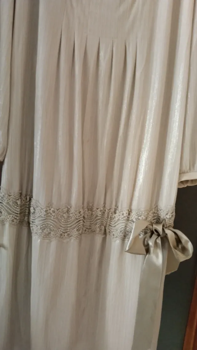 Vestido dorado y plateado talla única