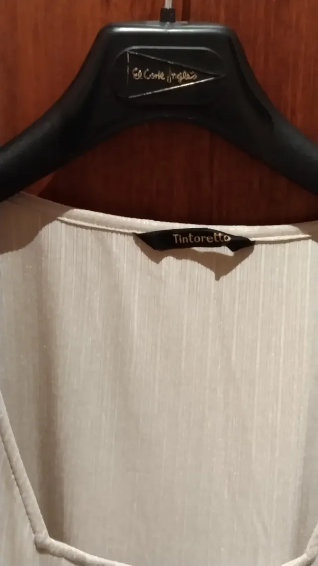 Vestido dorado y plateado talla única