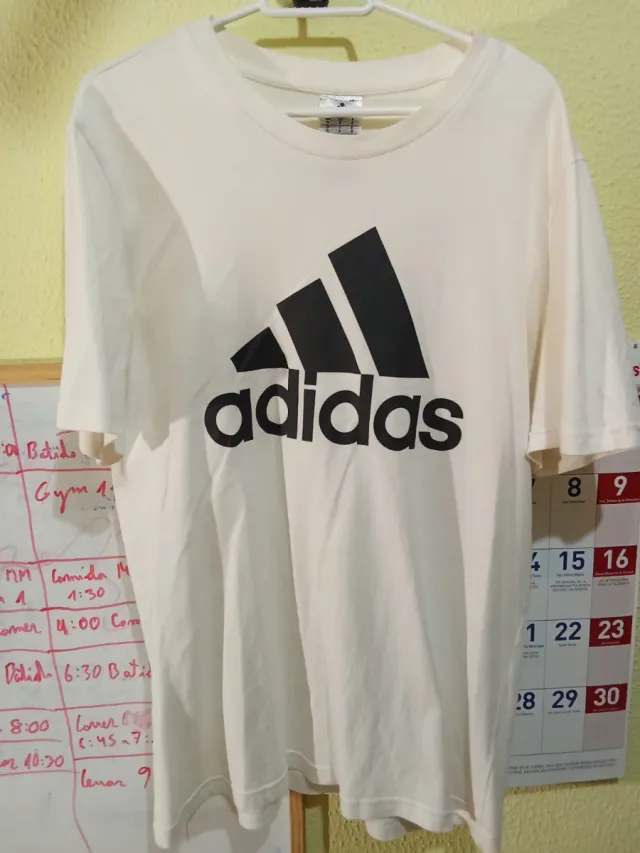 Camiseta Adidas Logo Grande Blanca