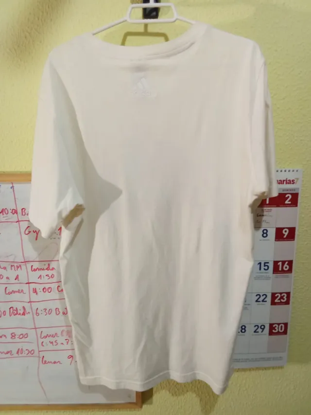 Camiseta Adidas Logo Grande Blanca