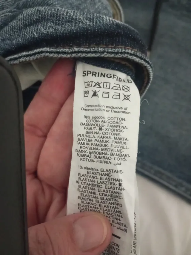 Vaqueros Springfield Talla 44 Hombre