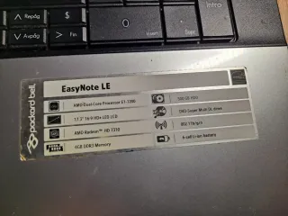 Portátil Packard Bell