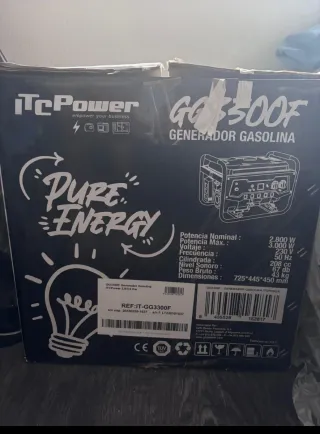 Generador Gasolina ITC Power GG3300F