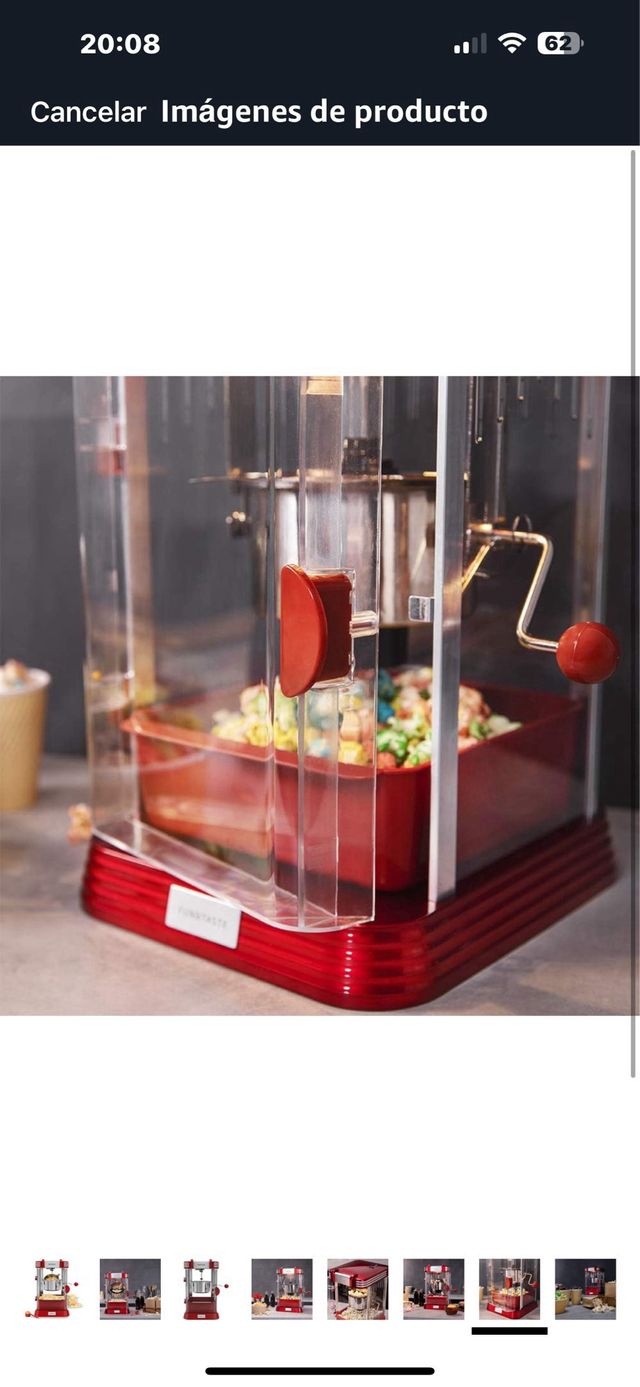 Máquina de palomitas Cecotec Roja