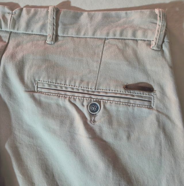 Pantalón Emidio Tucci Casual Talla L Beige