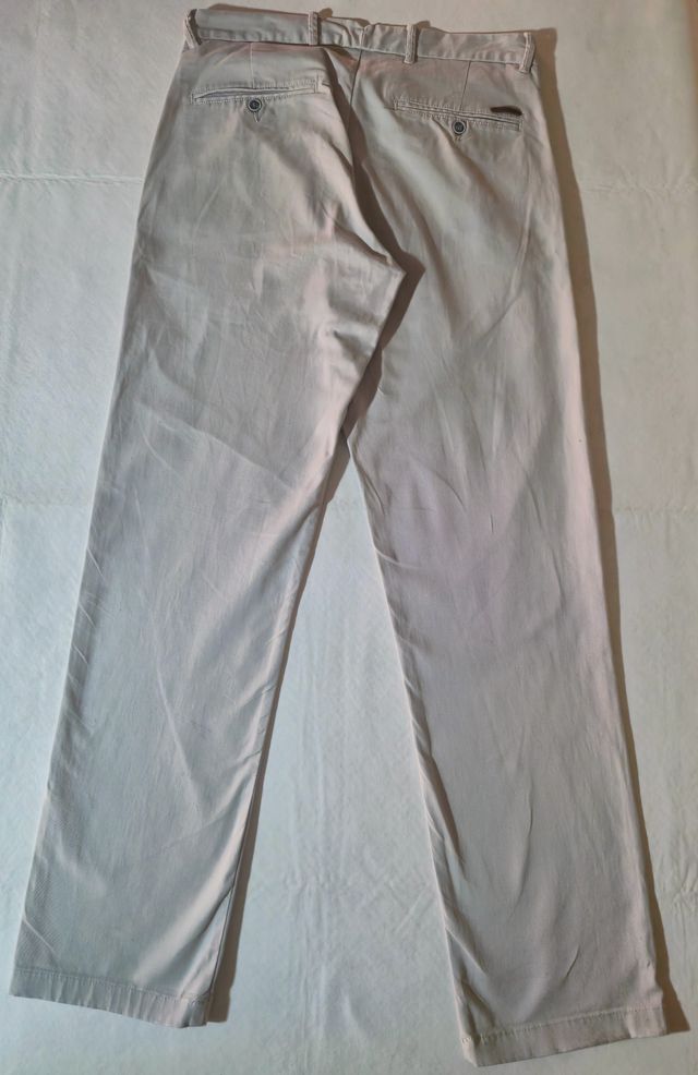 Pantalón Emidio Tucci Casual Talla L Beige