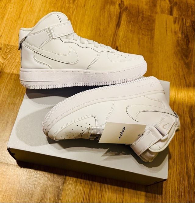 Nike Air Force 1 Mid Blancas Talla 36.5 Blancas