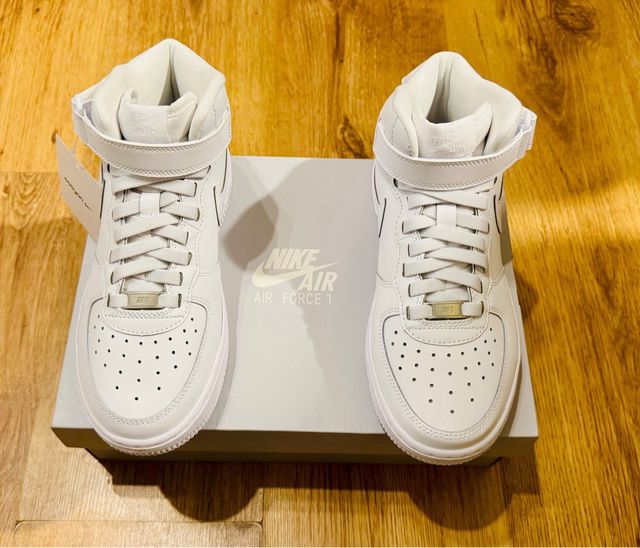 Nike Air Force 1 Mid Blancas Talla 36.5 Blancas