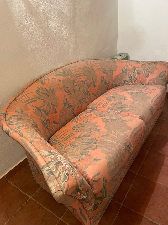 Sofá 2 plazas estampado floral