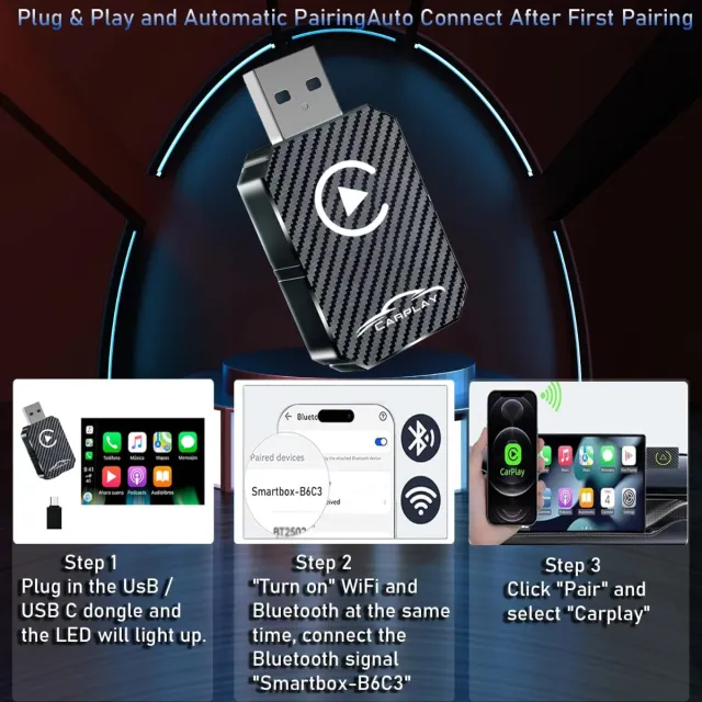 Carplay Inalámbrico USB