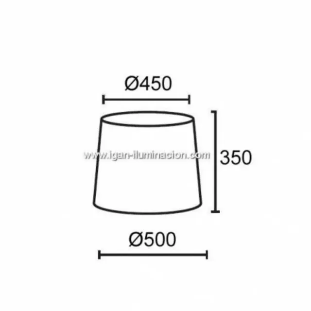 Pantalla de tela Faro beige