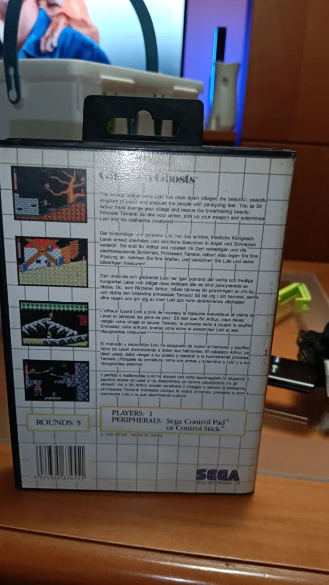 Sega Master System Ghouls 'n Ghosts Arcade