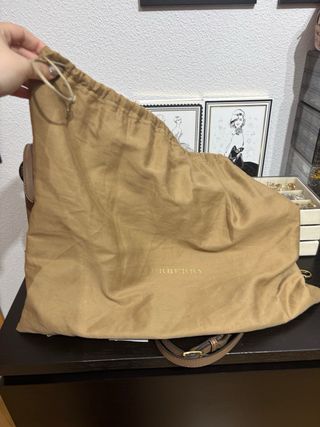Bolso Burberry Beige/Marrón Piel