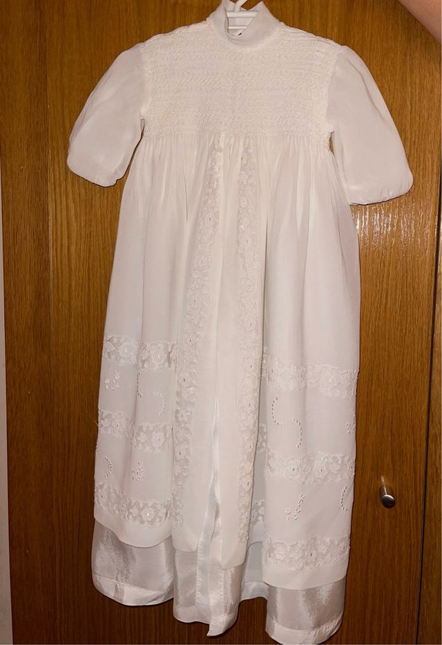 Vestido de Bautizo Vintage Blanco