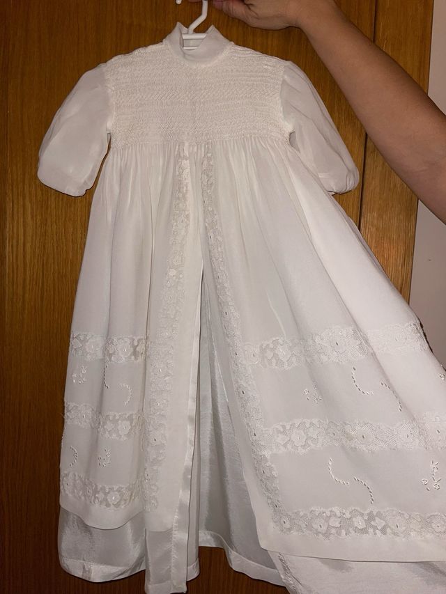 Vestido de Bautizo Vintage Blanco