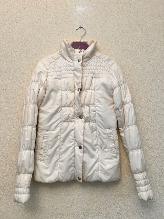 Abrigo acolchado blanco