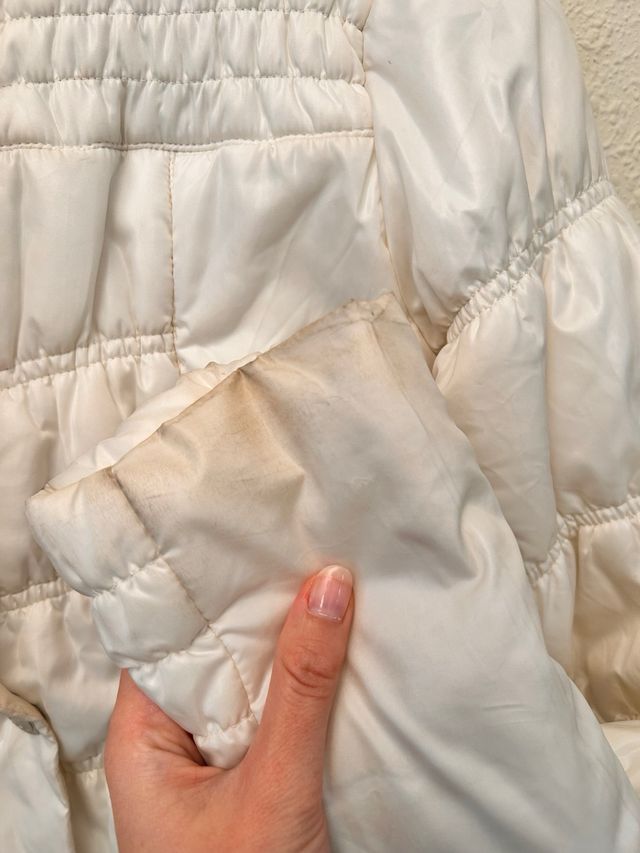 Abrigo acolchado blanco
