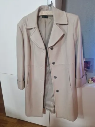 Abrigo Benetton Beige Mujer