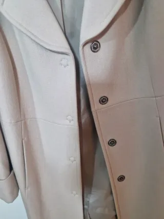 Abrigo Benetton Beige Mujer