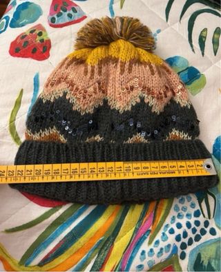 Berretto invernale pompon paillettes