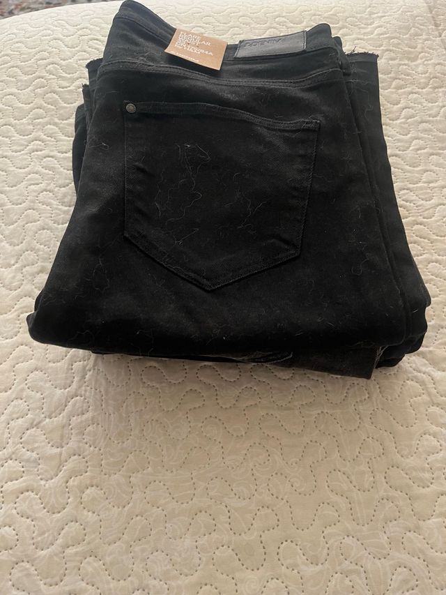 Pantalones vaqueros H&M negros talla 40/44