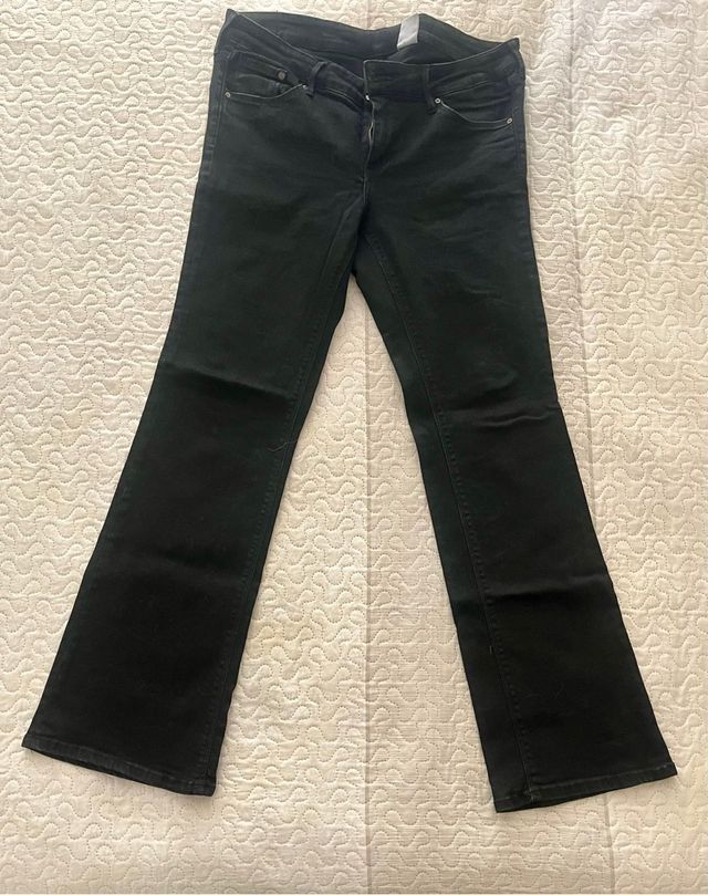 Pantalones vaqueros H&M negros talla 40/44