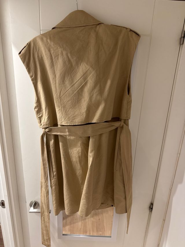 Vestido/Chaleco Massimo Dutti Beige