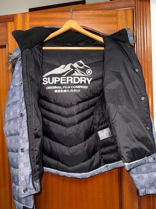 Plumas Superdry Mujer Azul/Gris