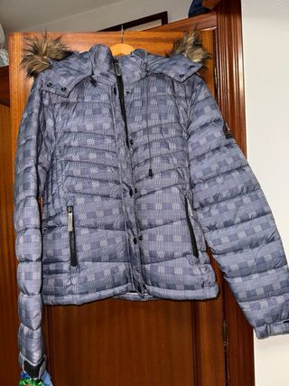 Plumas Superdry Mujer Azul/Gris