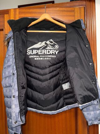 Plumas Superdry Mujer Azul/Gris