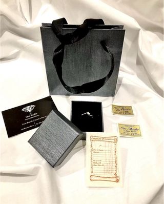 Anello solitario oro bianco 18k