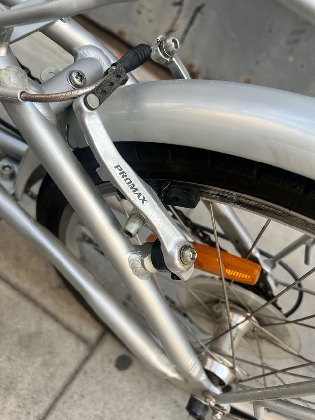 Bicicleta plegable yeah Plata