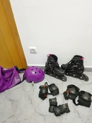 Set Patinaje: Patines, Casco y Protecciones