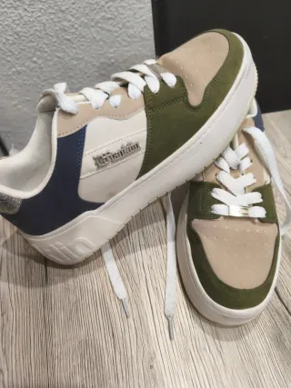 Zapatillas Franklin Talla 41 Beige/Azul/Verde