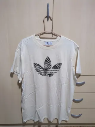 Camiseta Adidas Talla L Beige