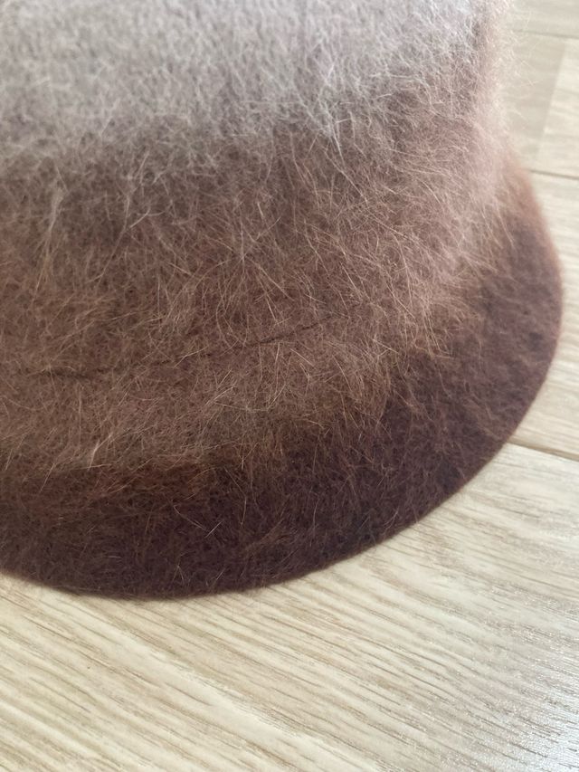 Gorro/Sombrero degradado marrón a beige