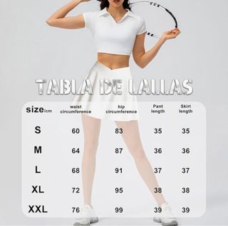Falda Tenis/Pádel Blanca