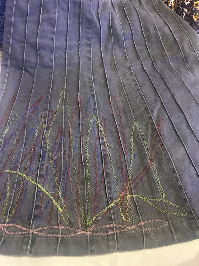 Falda denim gris Adolfo Domínguez