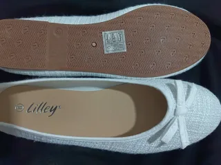 Bailarinas LILLEY tweed blancas 