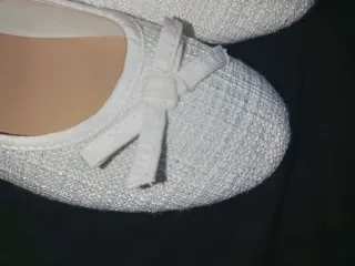 Bailarinas LILLEY tweed blancas 