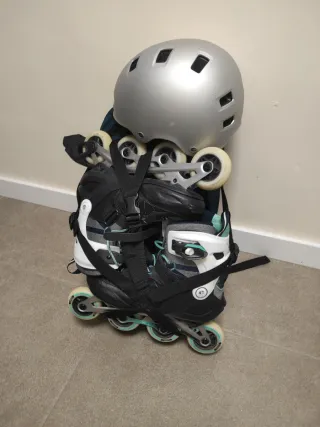 Patines, Casco y Mochila Talla 42
