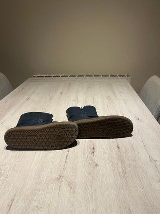 Botas Filii Barefoot Piel Azul Forro Cálido