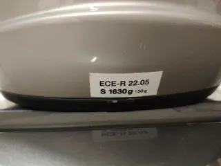 Casco de moto integral gris
