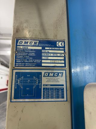 Elevador de coches para taller OMCN