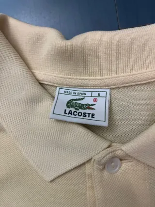Polo Lacoste Amarillo Talla XL