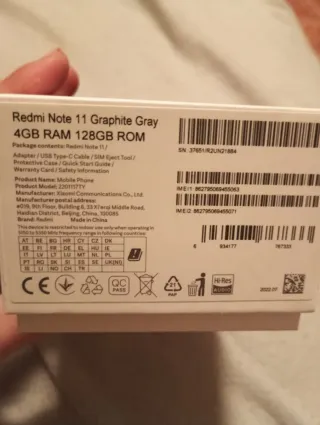 Xiaomi Redmi Note 11 Negro