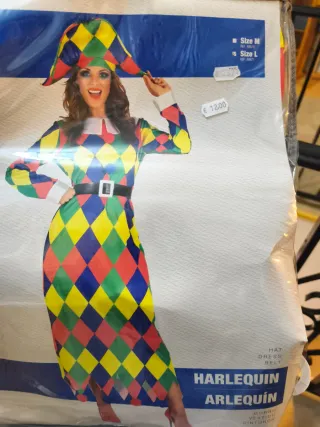 Disfraz Arlequín Talla L Nuevo