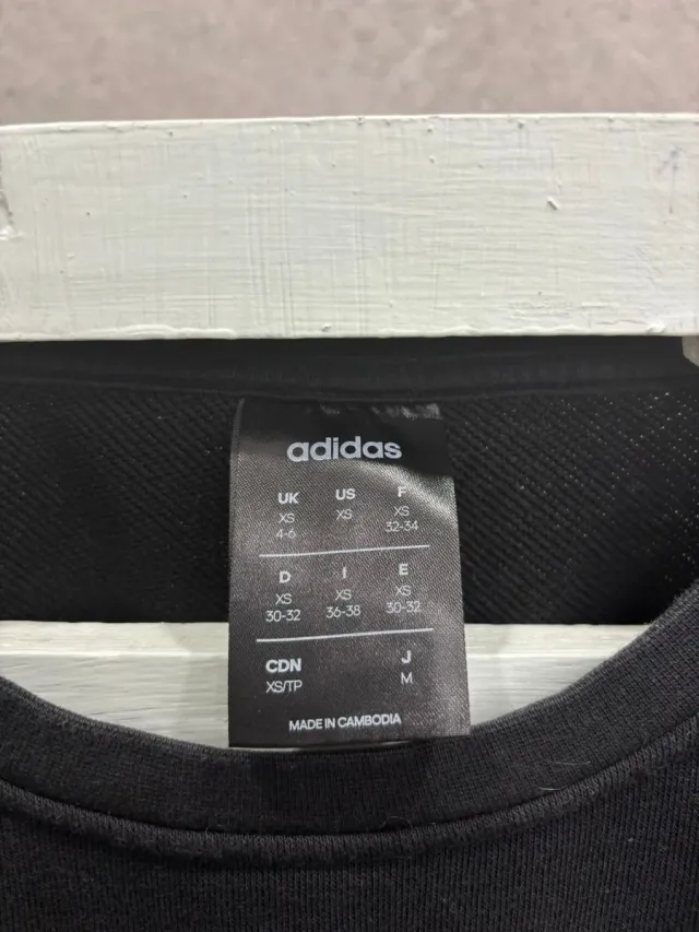 Sudadera Adidas Negra Logo