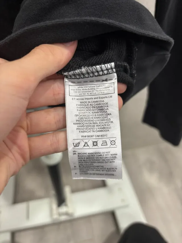 Sudadera Adidas Negra Logo